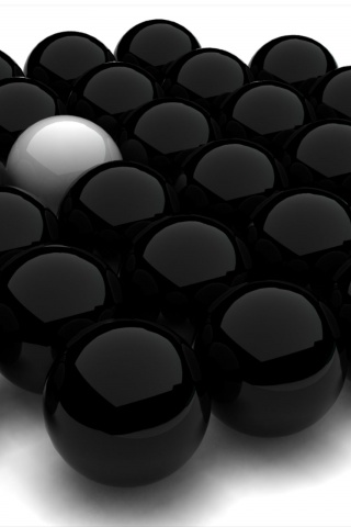 Spheres Black