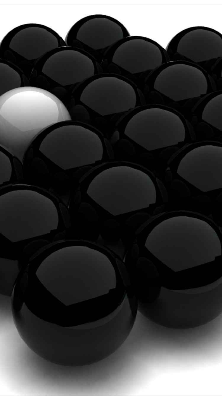 Spheres Black