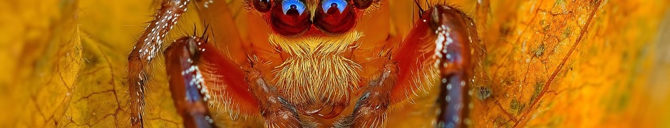 Spider On The Autumn Leaf