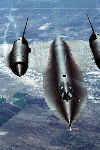 Sr 71 Blackbird Flying Clouds