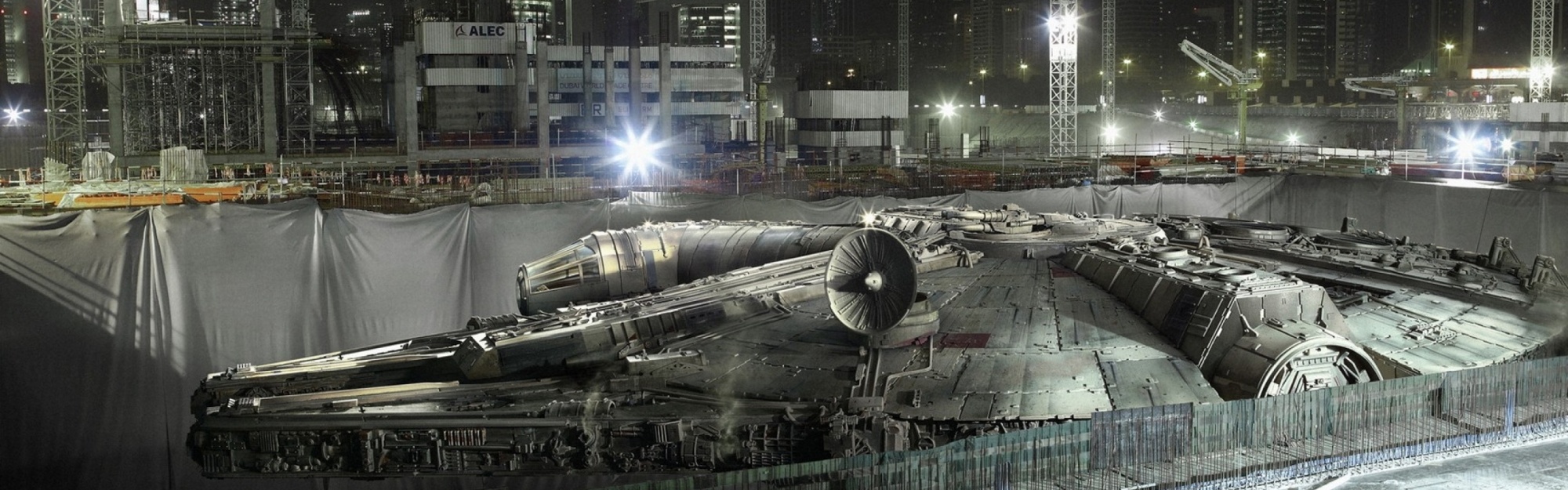 Star Wars Cityscapes Ships Millenium Falcon Constructions