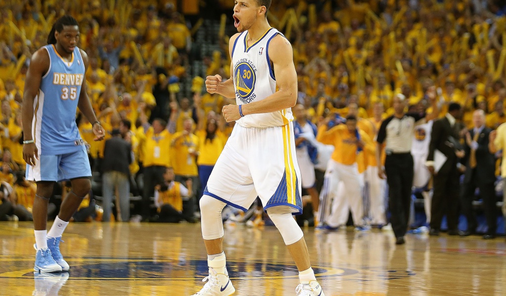 Stephen Curry Celebrates Victory