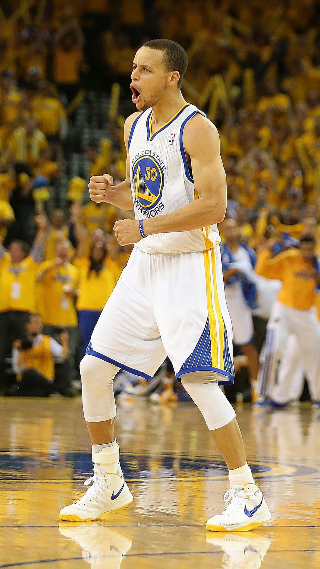 Stephen Curry Celebrates Victory