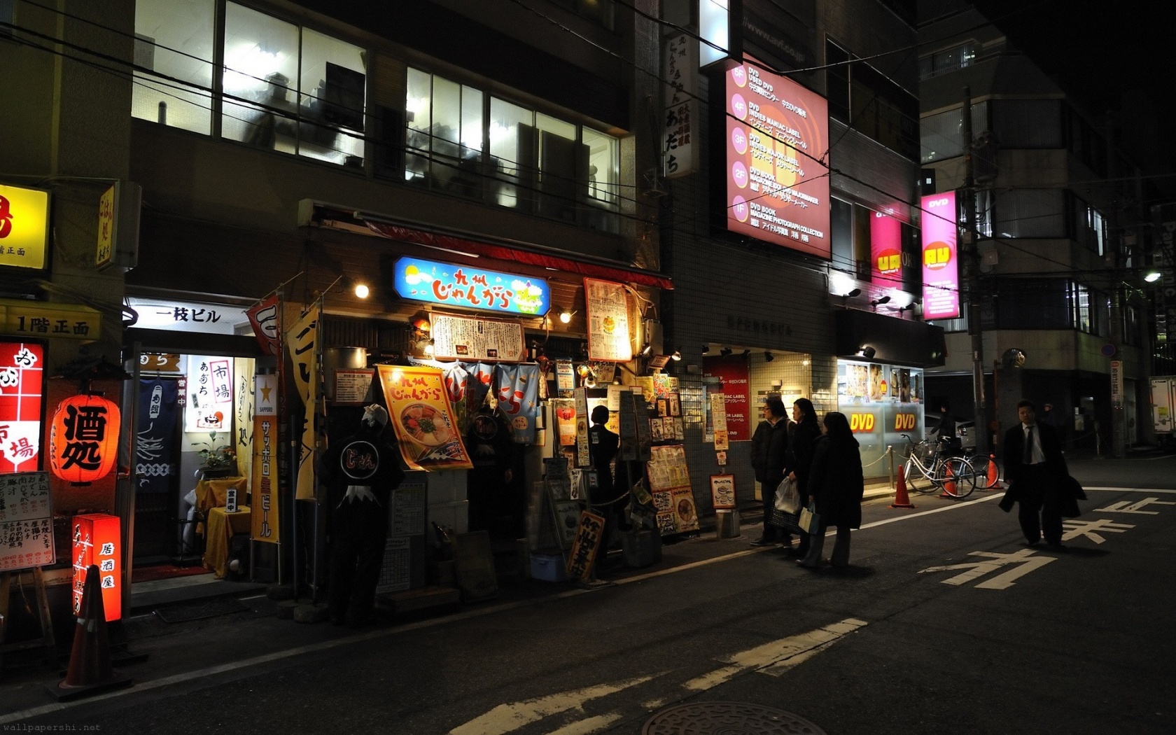 Street Night Showcase Tokyo Japan