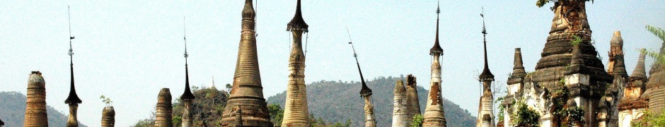 Stupas Indein Inle Lake Burma