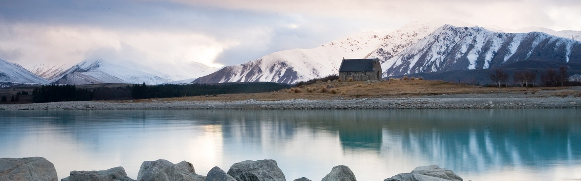 Sunrise Over Cold Lake Tekapo