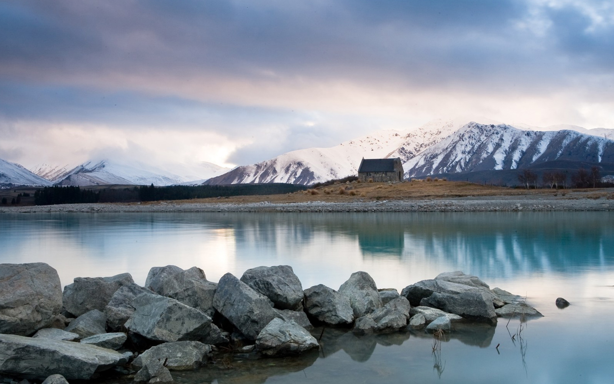 Sunrise Over Cold Lake Tekapo