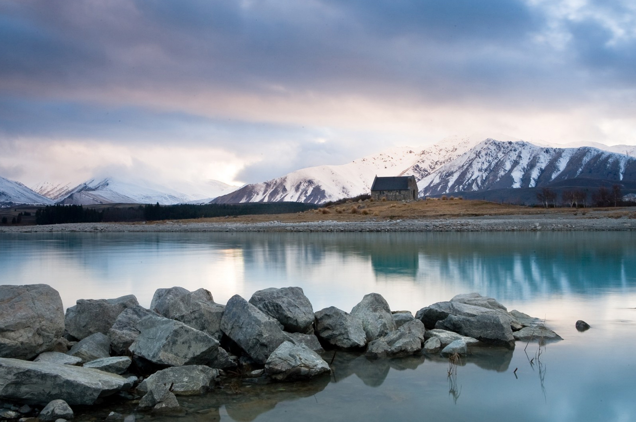 Sunrise Over Cold Lake Tekapo