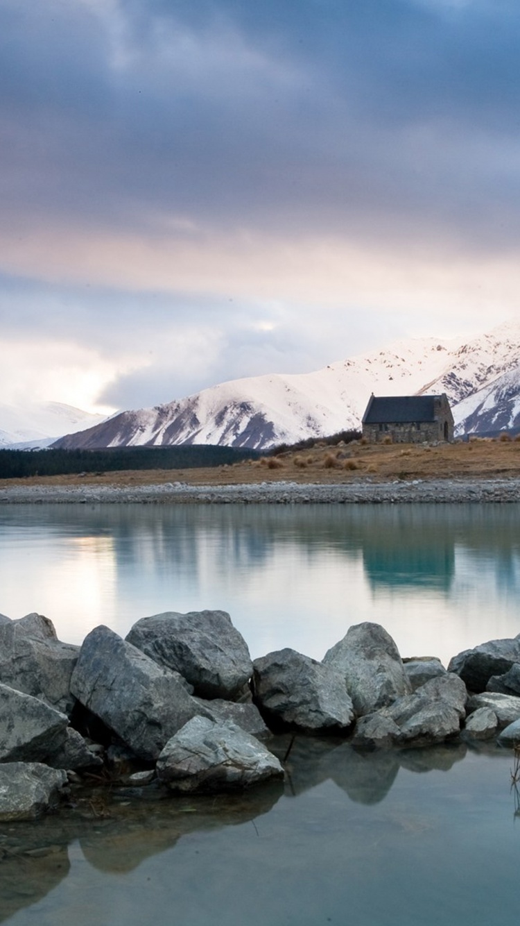 Sunrise Over Cold Lake Tekapo