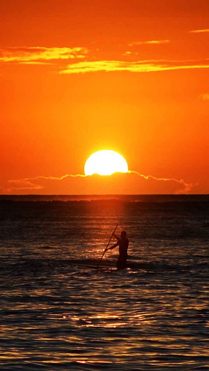 Sunset At Sea