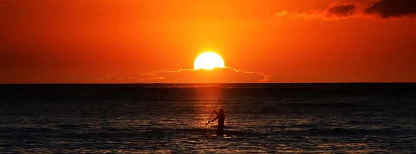 Sunset At Sea