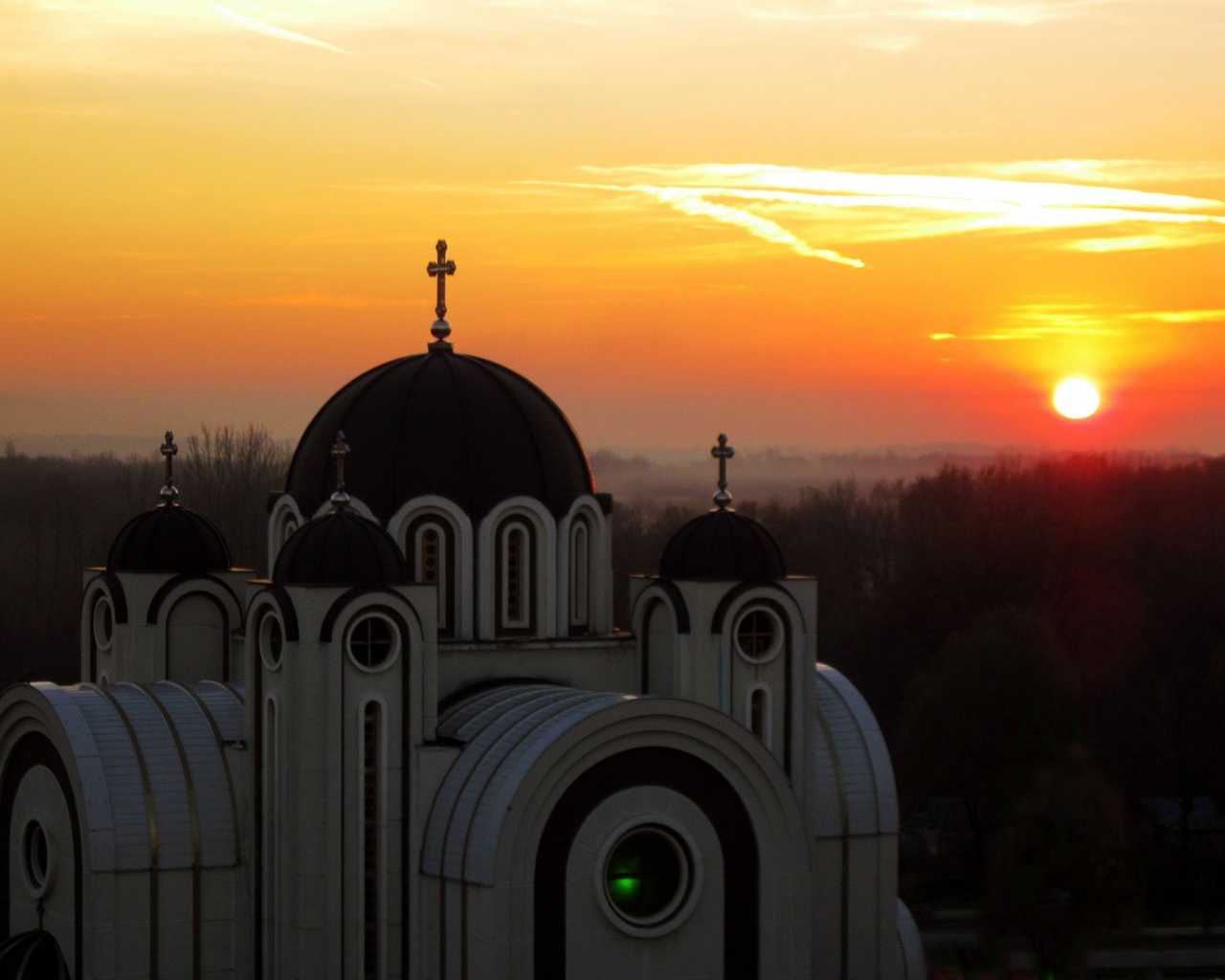 Sunset Belgrade Central Serbia Serbia