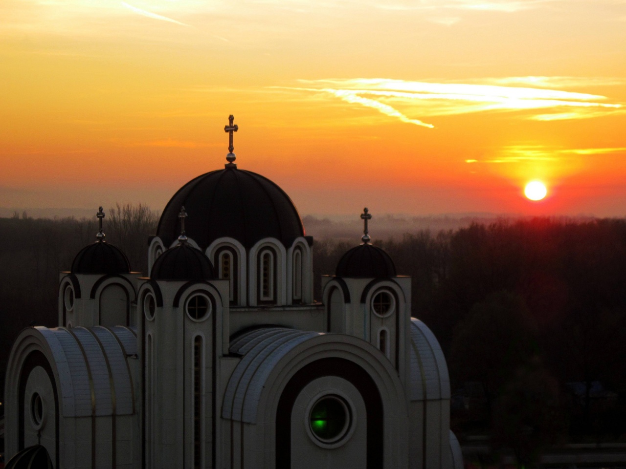 Sunset Belgrade Central Serbia Serbia