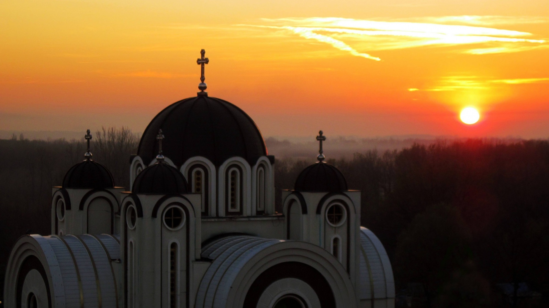 Sunset Belgrade Central Serbia Serbia