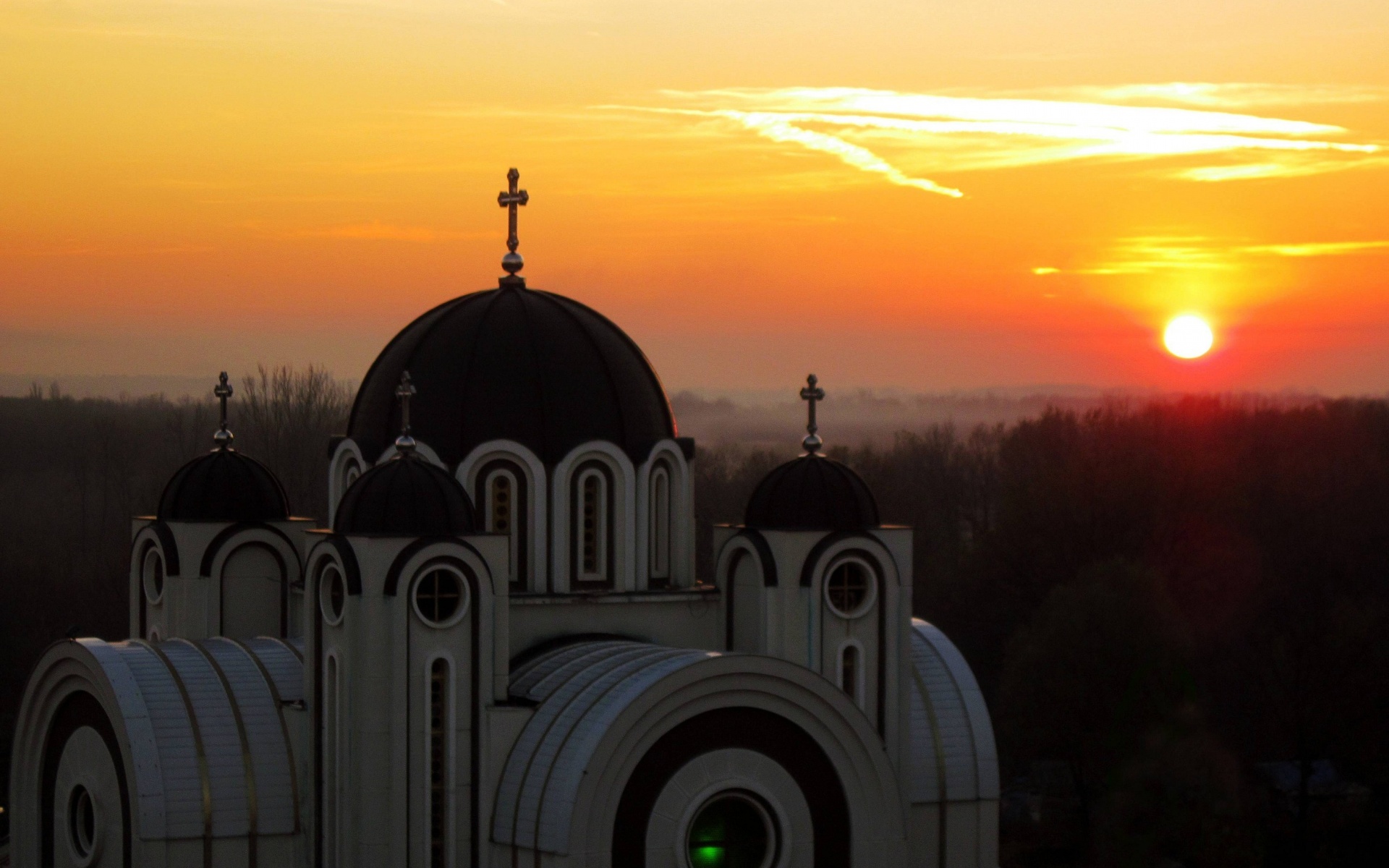 Sunset Belgrade Central Serbia Serbia