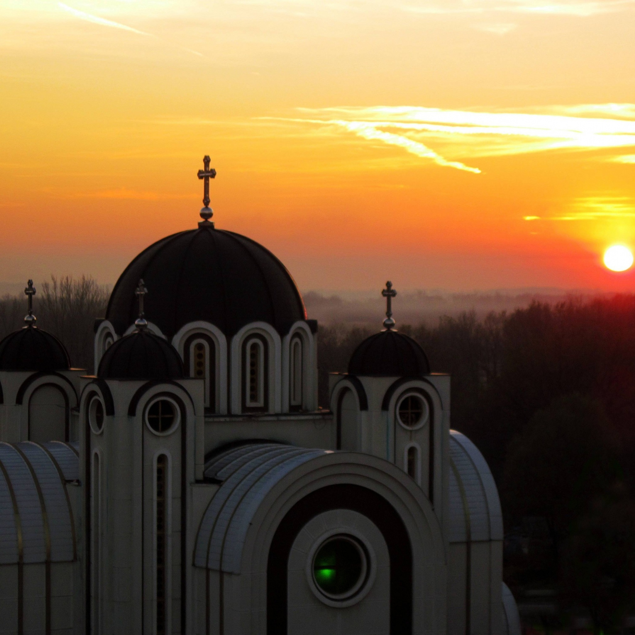 Sunset Belgrade Central Serbia Serbia