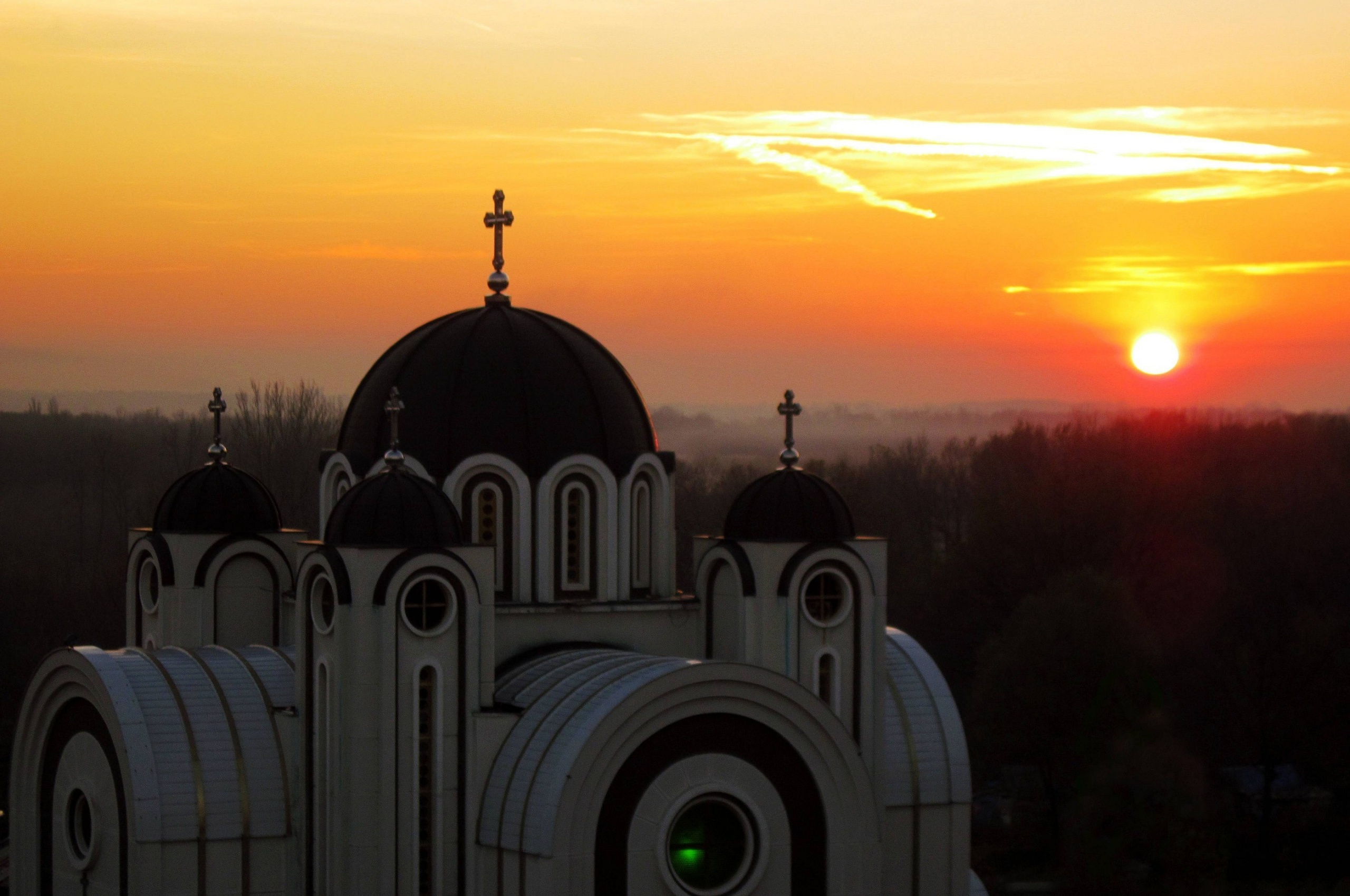 Sunset Belgrade Central Serbia Serbia