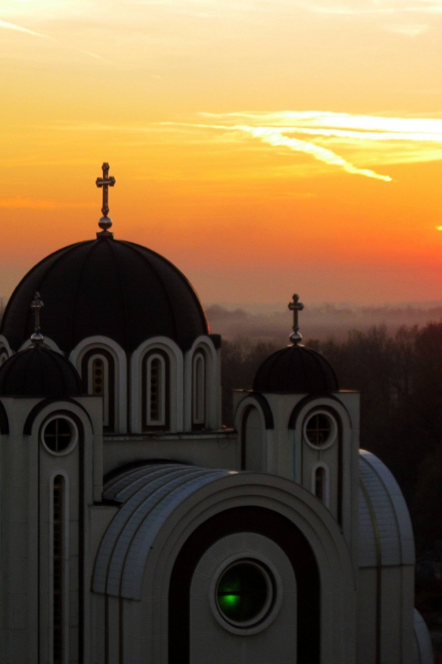 Sunset Belgrade Central Serbia Serbia