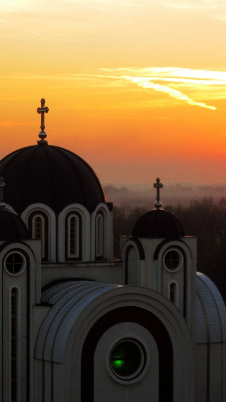 Sunset Belgrade Central Serbia Serbia