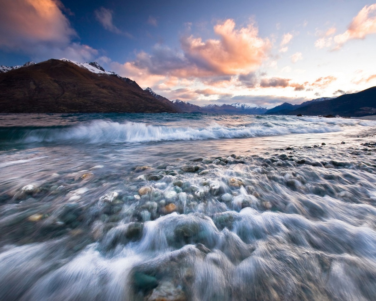 Sunset Near Queenstown New Zealand