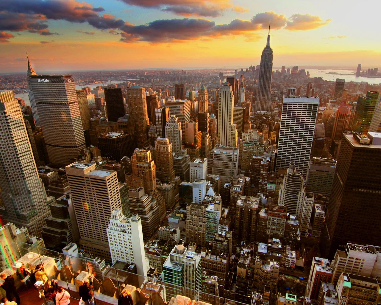 Sunset Over New York City