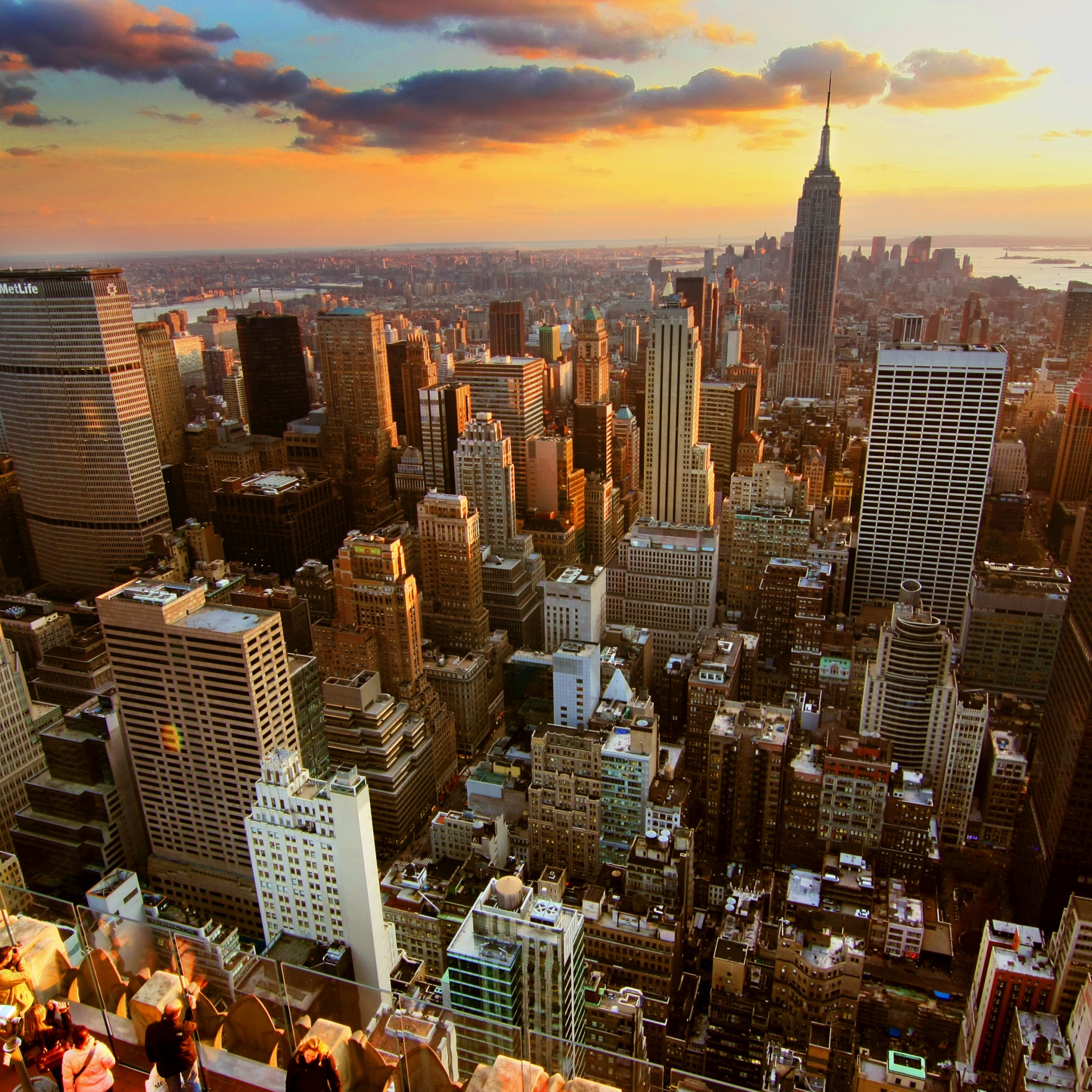 Sunset Over New York City