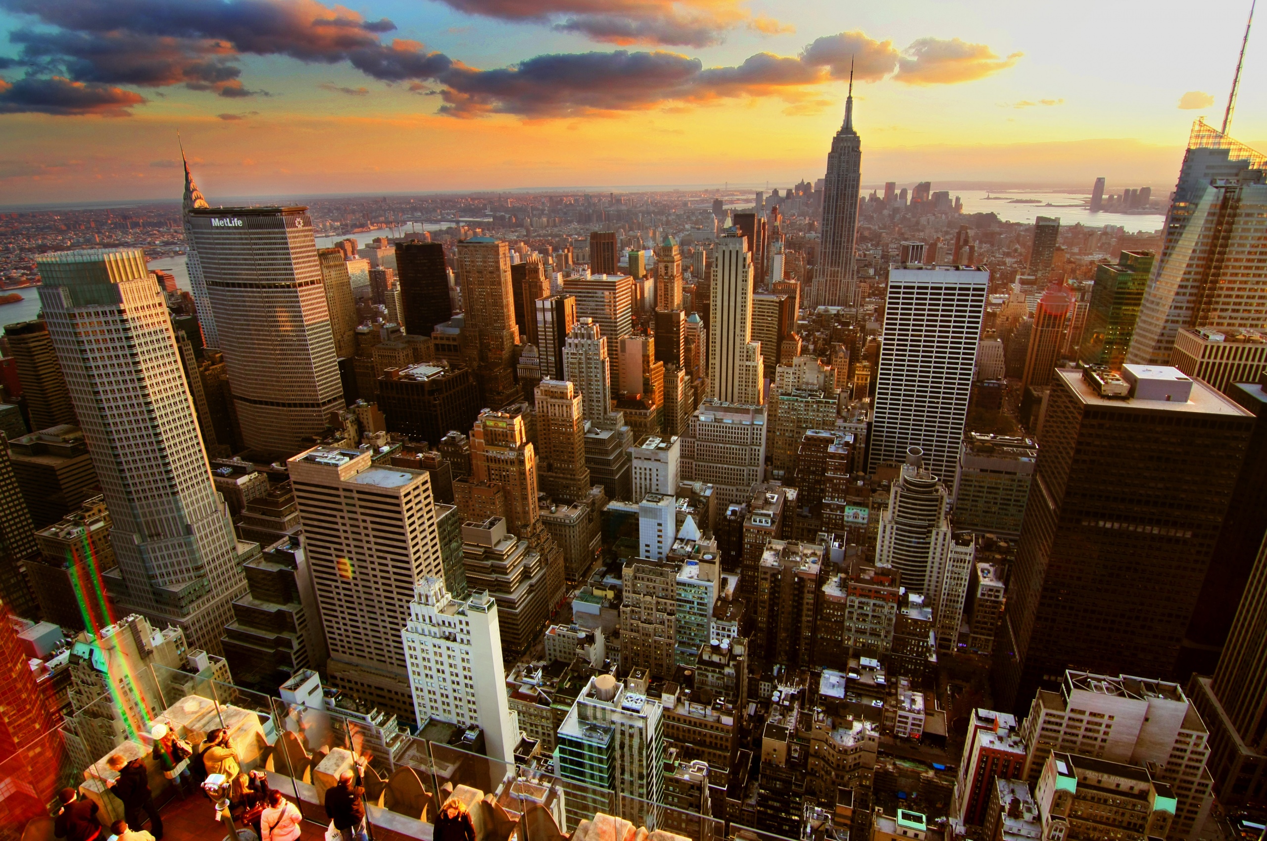 Sunset Over New York City