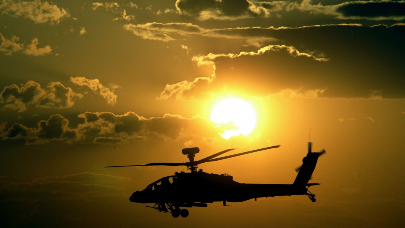 Sunsets Apache Military Helicopters Ah64 Apache