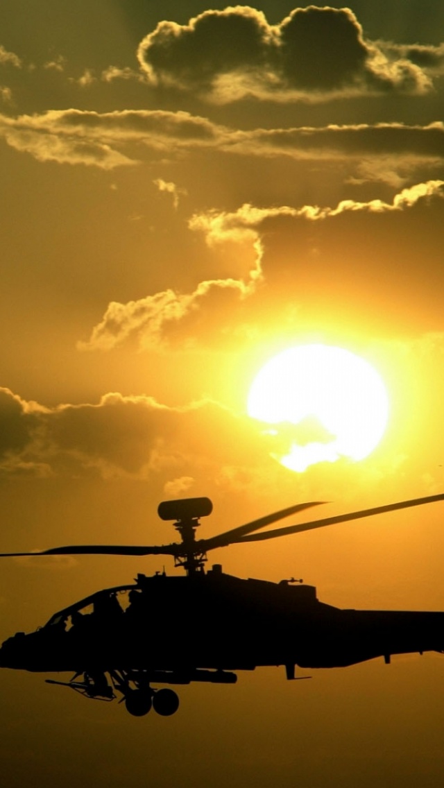 Sunsets Apache Military Helicopters Ah64 Apache