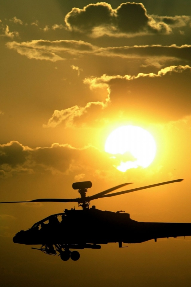 Sunsets Apache Military Helicopters Ah64 Apache