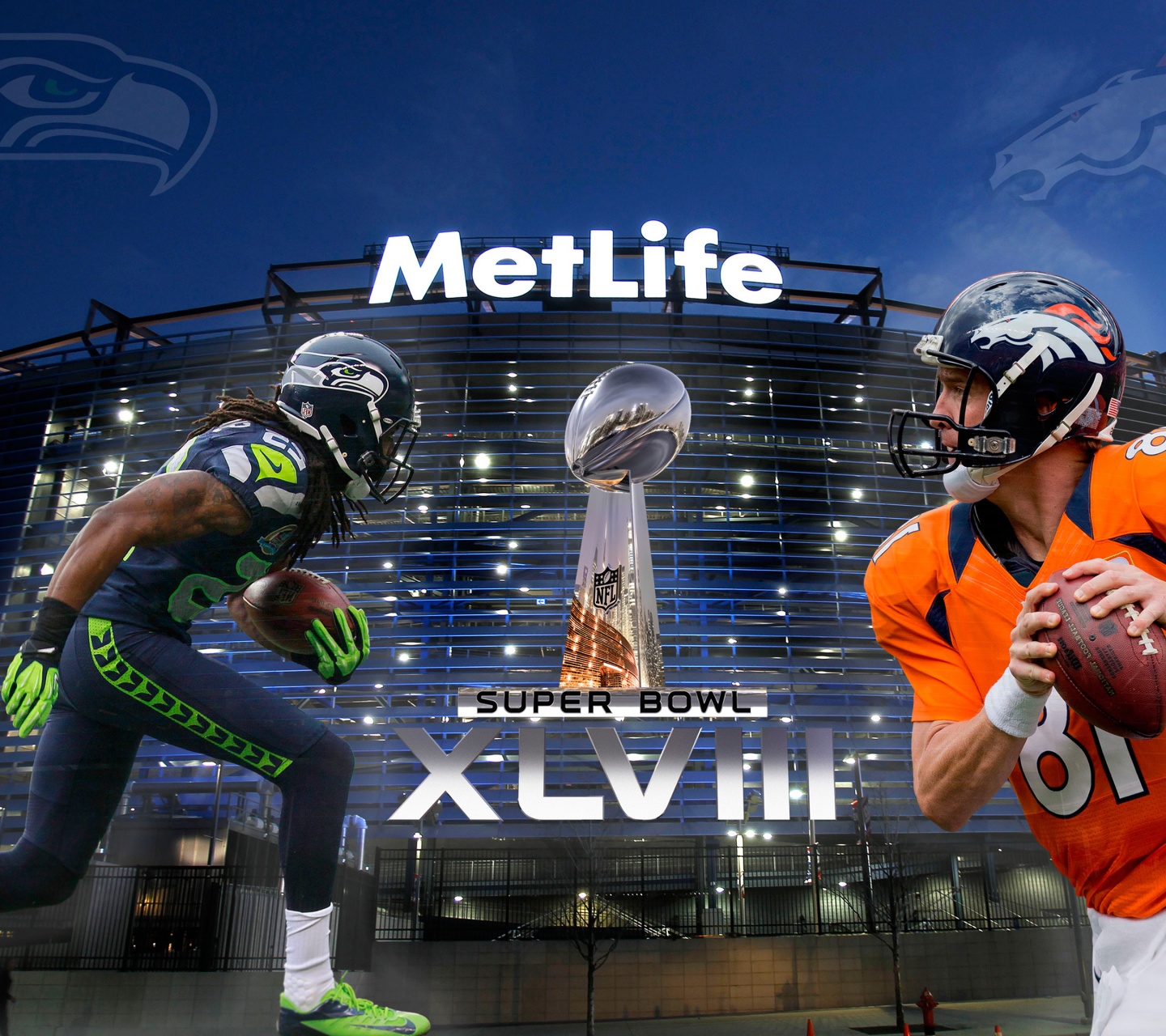 Super Bowl 2014 - Sherman Vs Manning