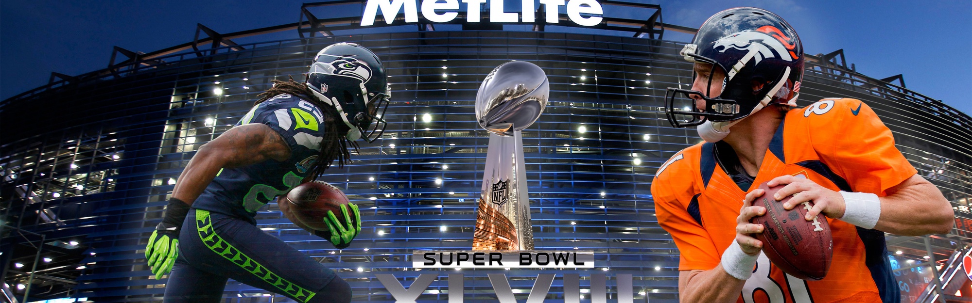 Super Bowl 2014 - Sherman Vs Manning