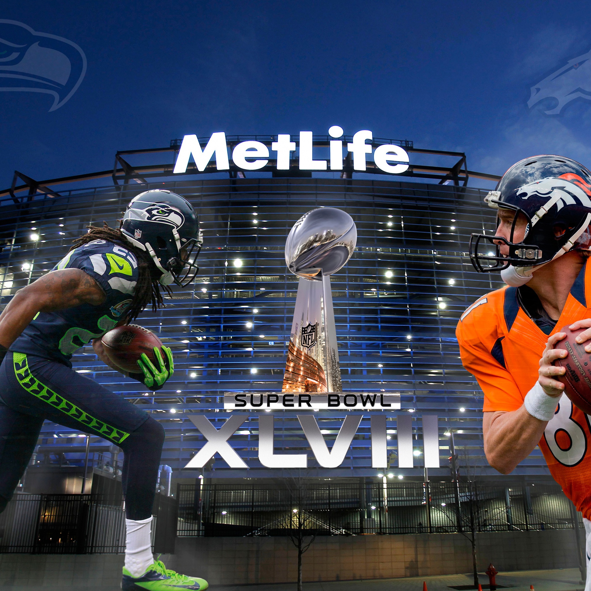 Super Bowl 2014 - Sherman Vs Manning