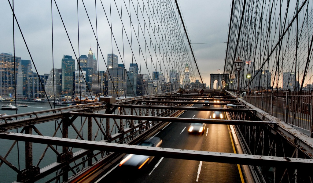 Suspension Bridge New York Nyc Usa