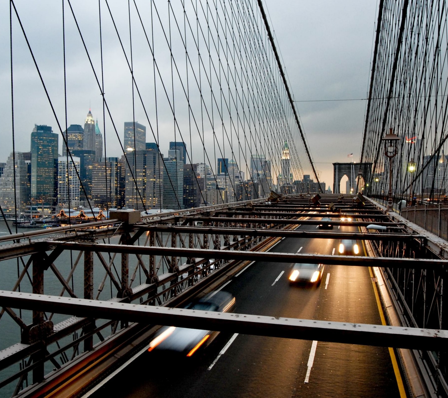 Suspension Bridge New York Nyc Usa