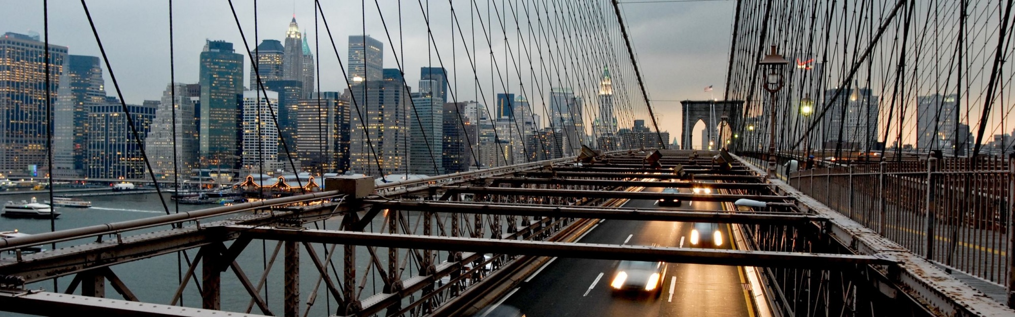 Suspension Bridge New York Nyc Usa