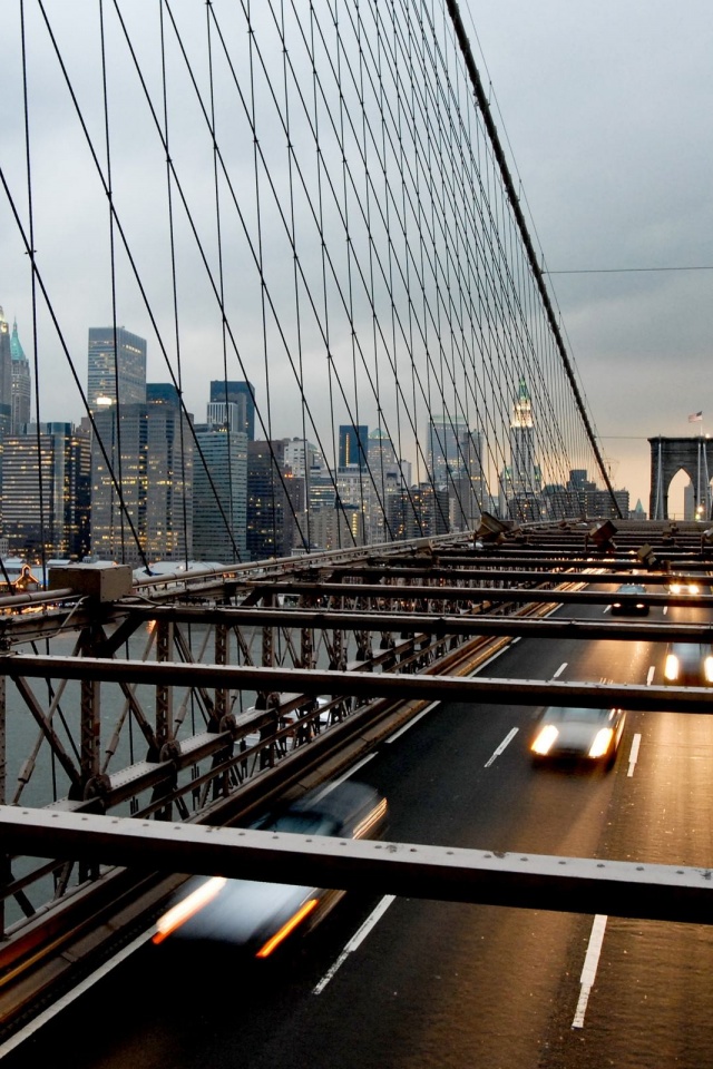 Suspension Bridge New York Nyc Usa