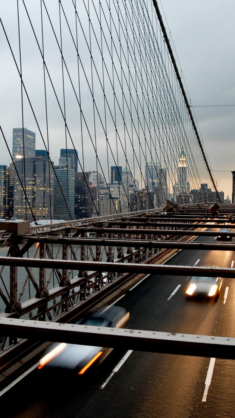 Suspension Bridge New York Nyc Usa