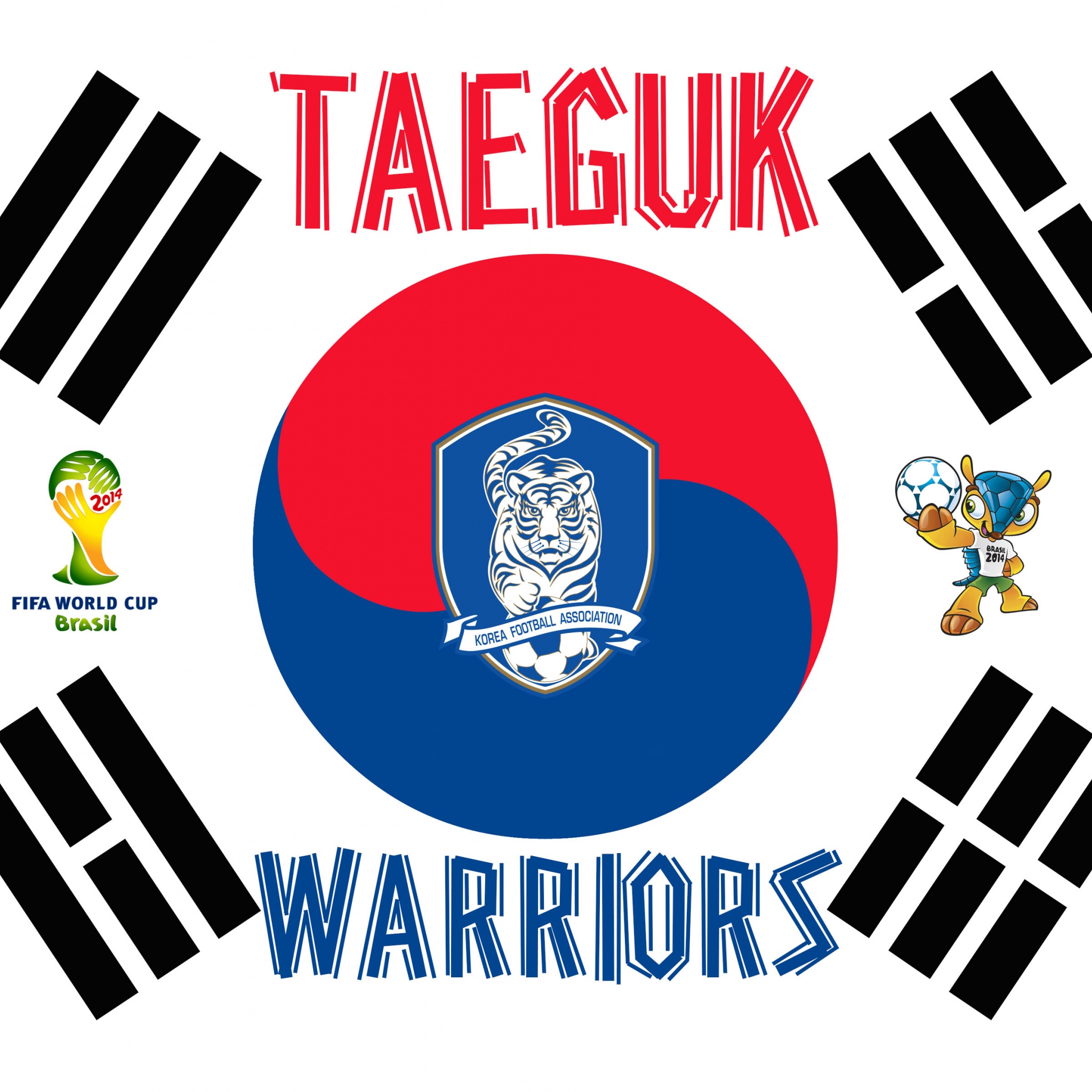 Taeguk Warriors South Korea Football Logo