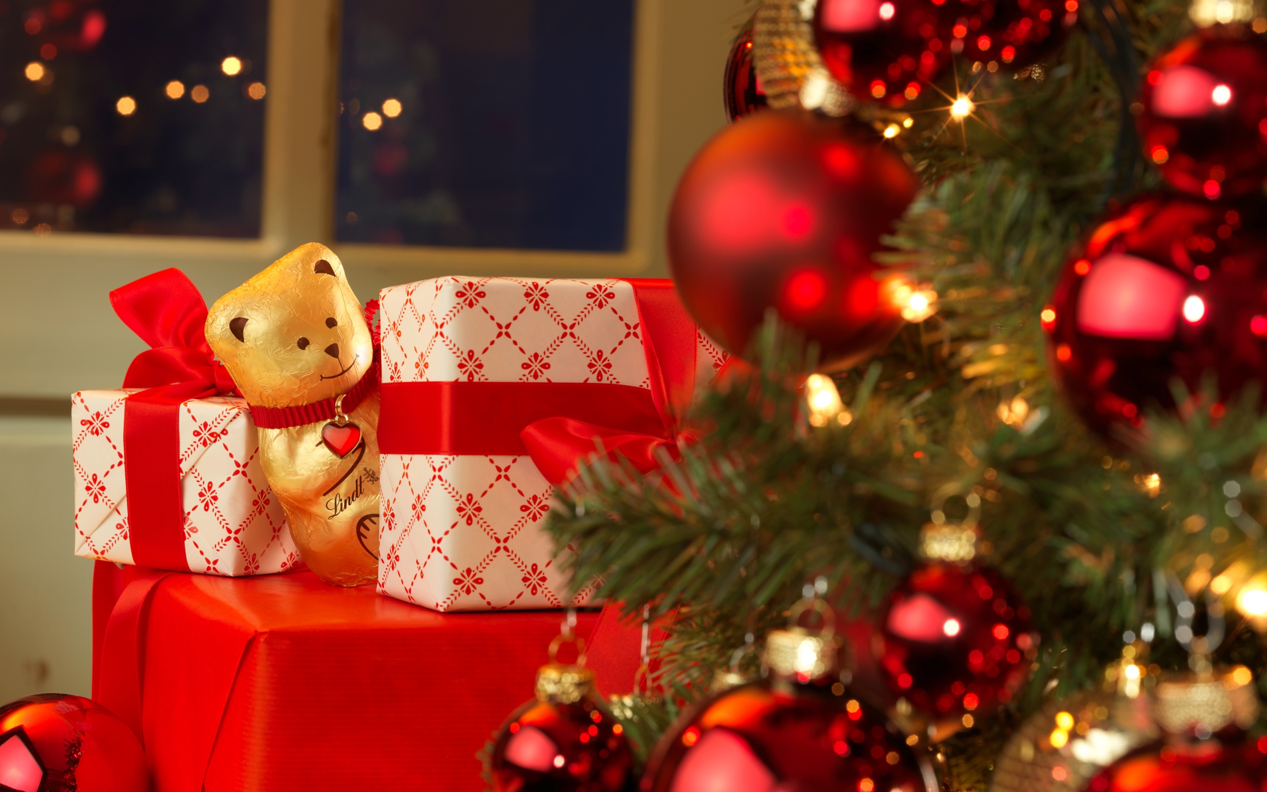 Teddy Bear Gifts And Christmas Tree