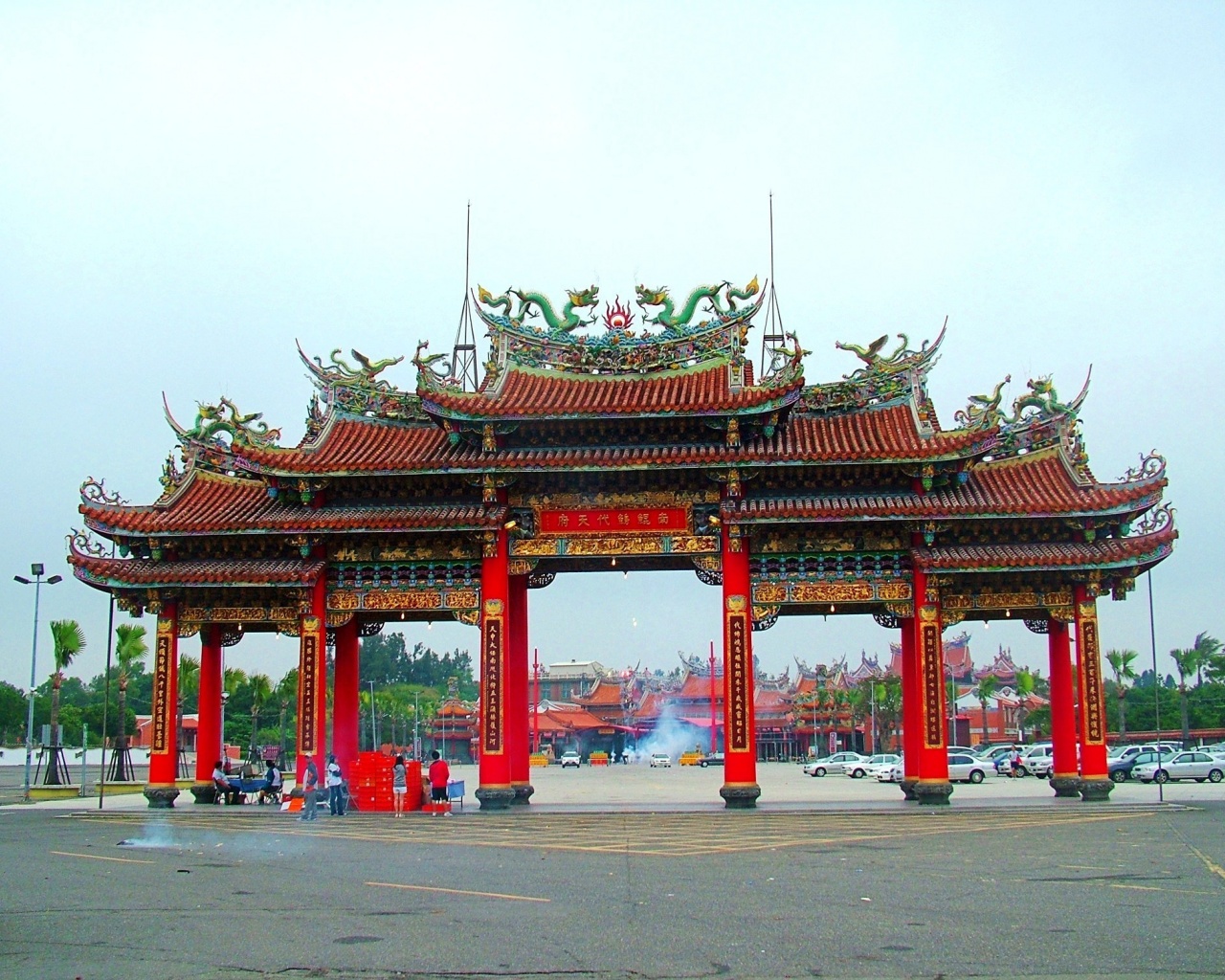 Temple Gate Beimen District Tainan City Taiwan