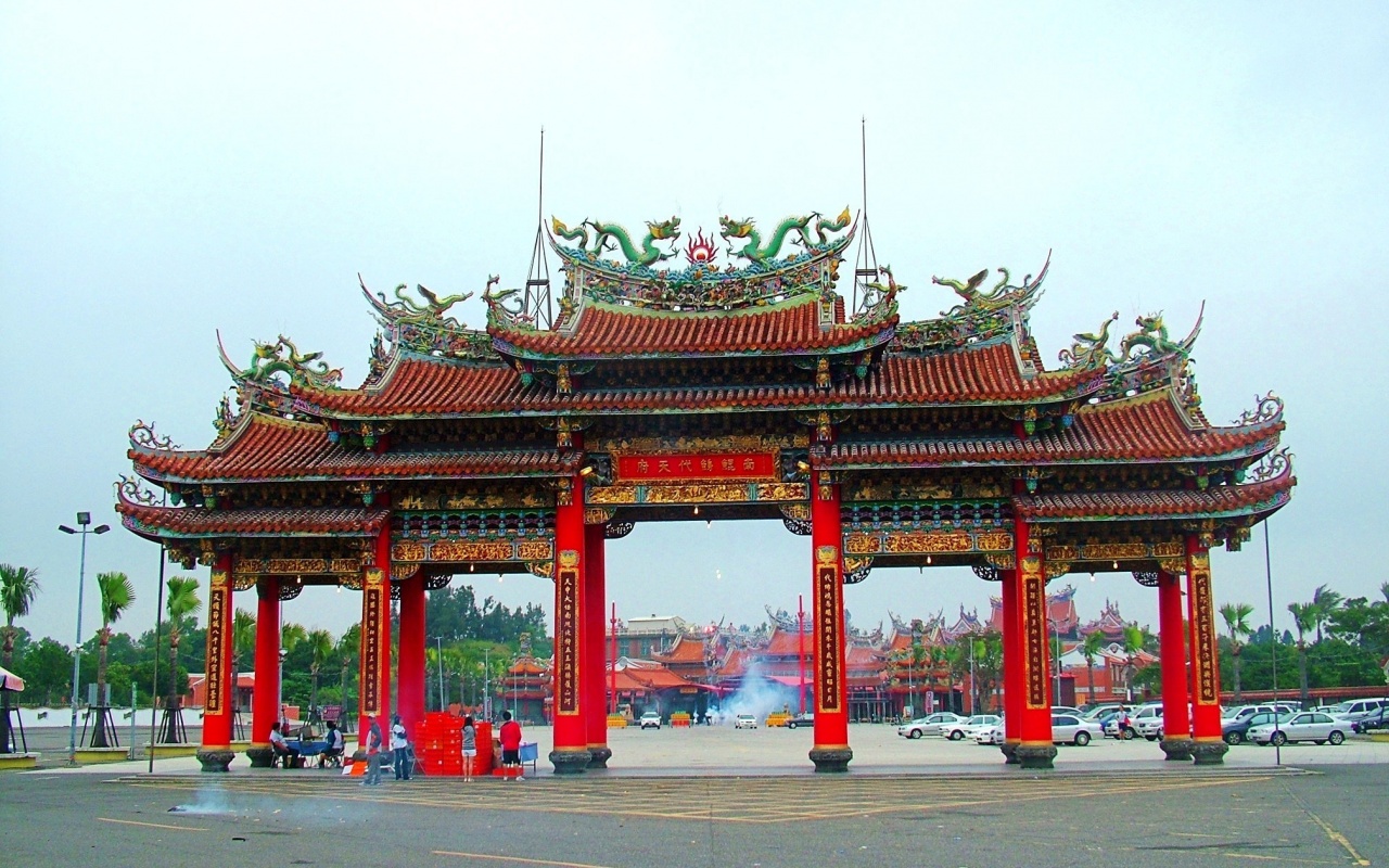 Temple Gate Beimen District Tainan City Taiwan