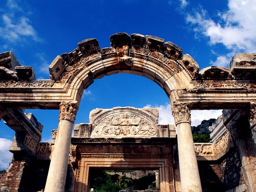 Temple Of Hadrian Ephesus Izmir Turkey