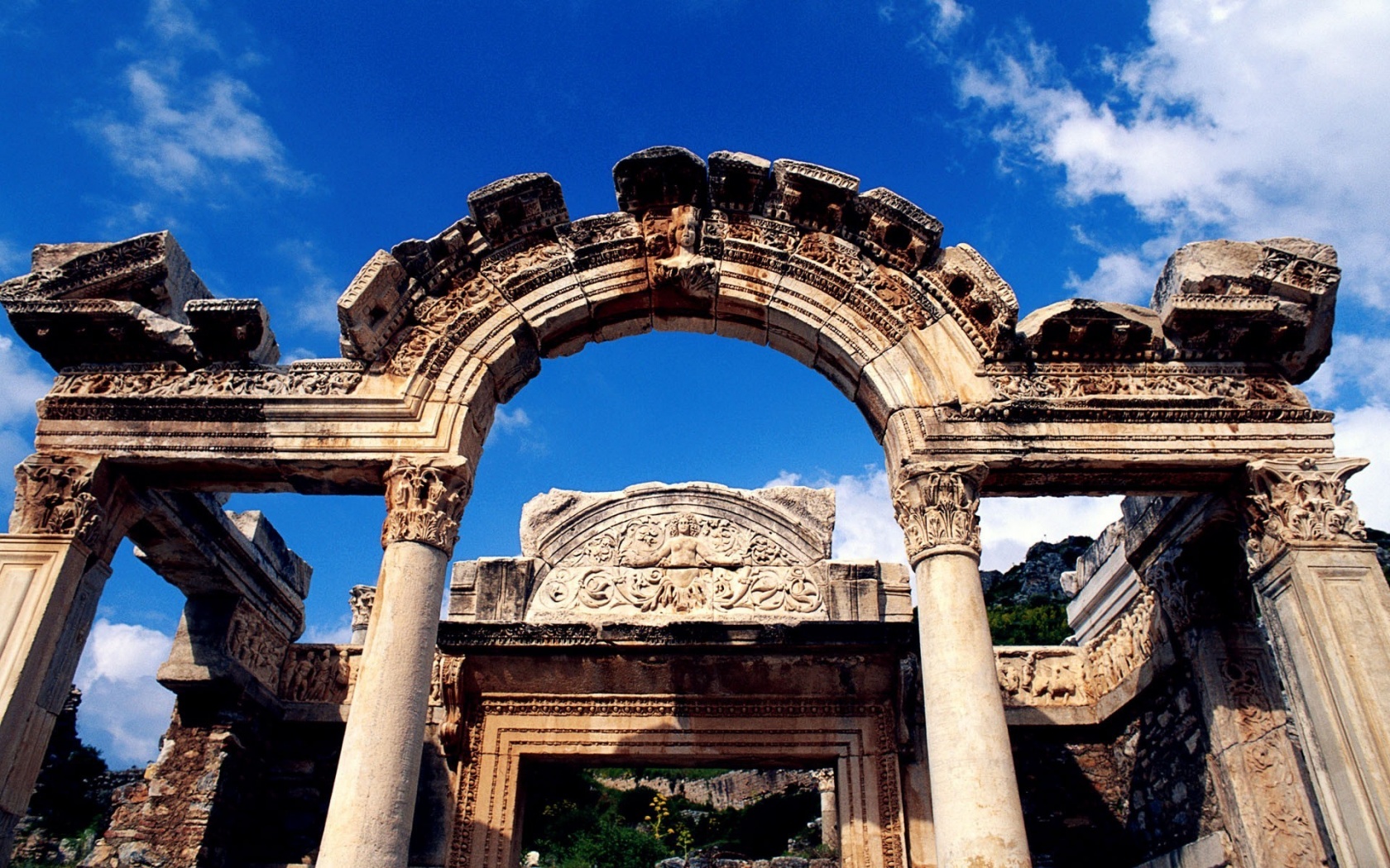 Temple Of Hadrian Ephesus Izmir Turkey