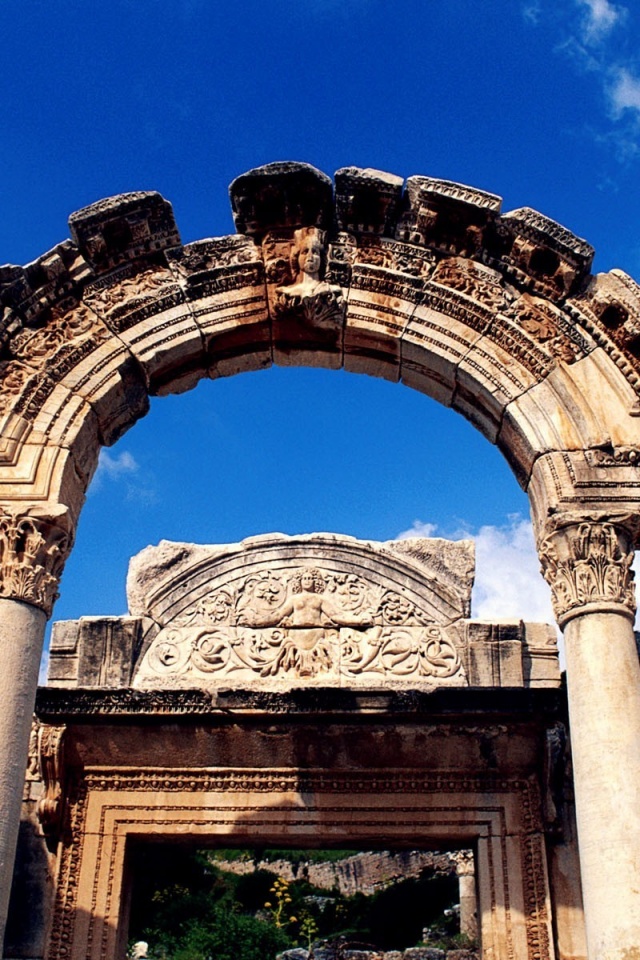 Temple Of Hadrian Ephesus Izmir Turkey