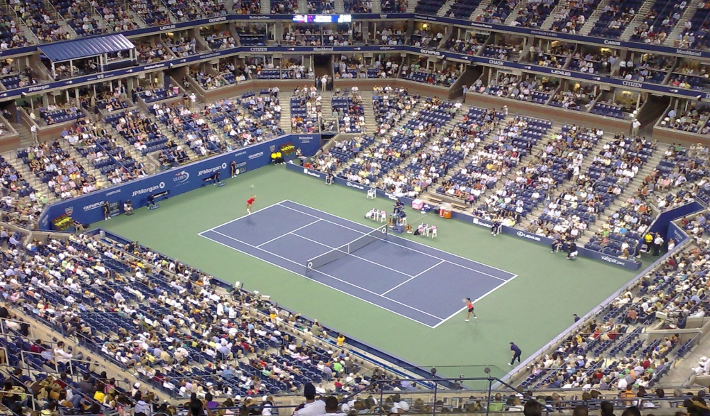 Tennis Match At The US Open