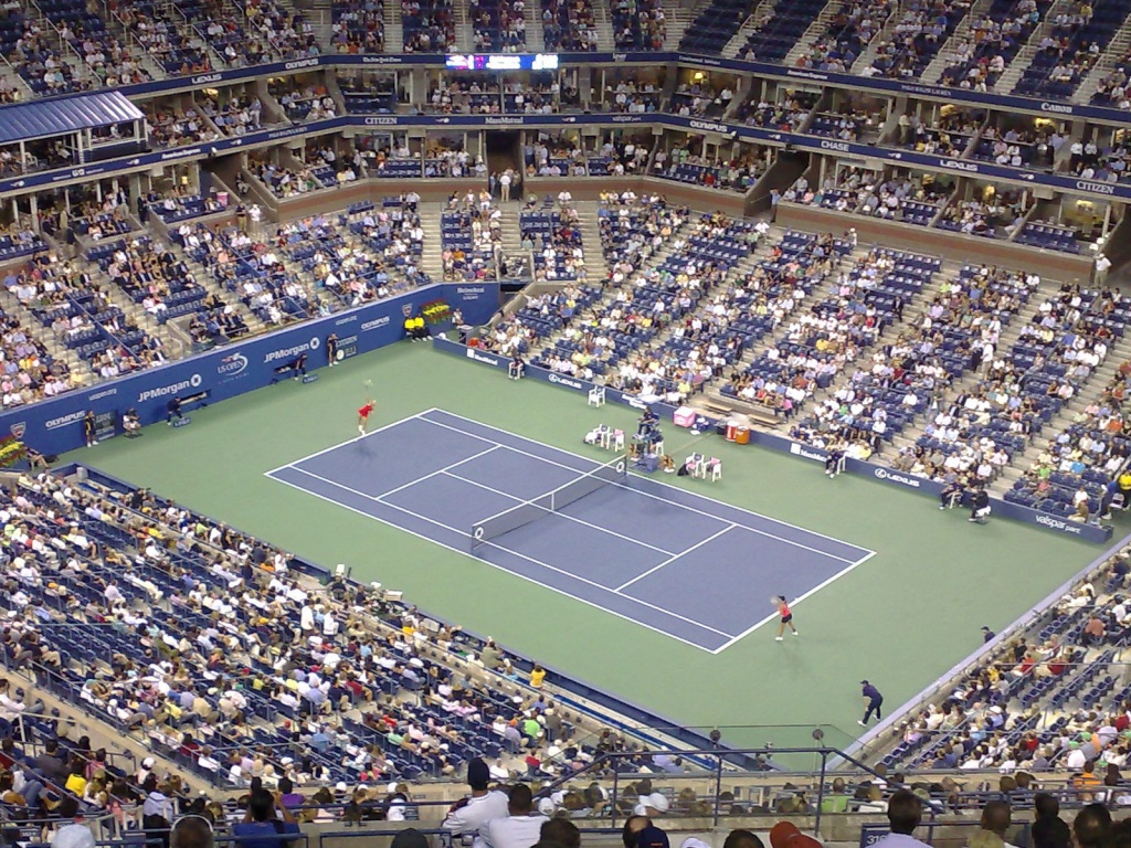 Tennis Match At The US Open