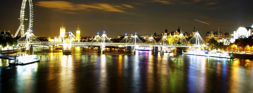 Thames Skyline By Night London United Kingdom