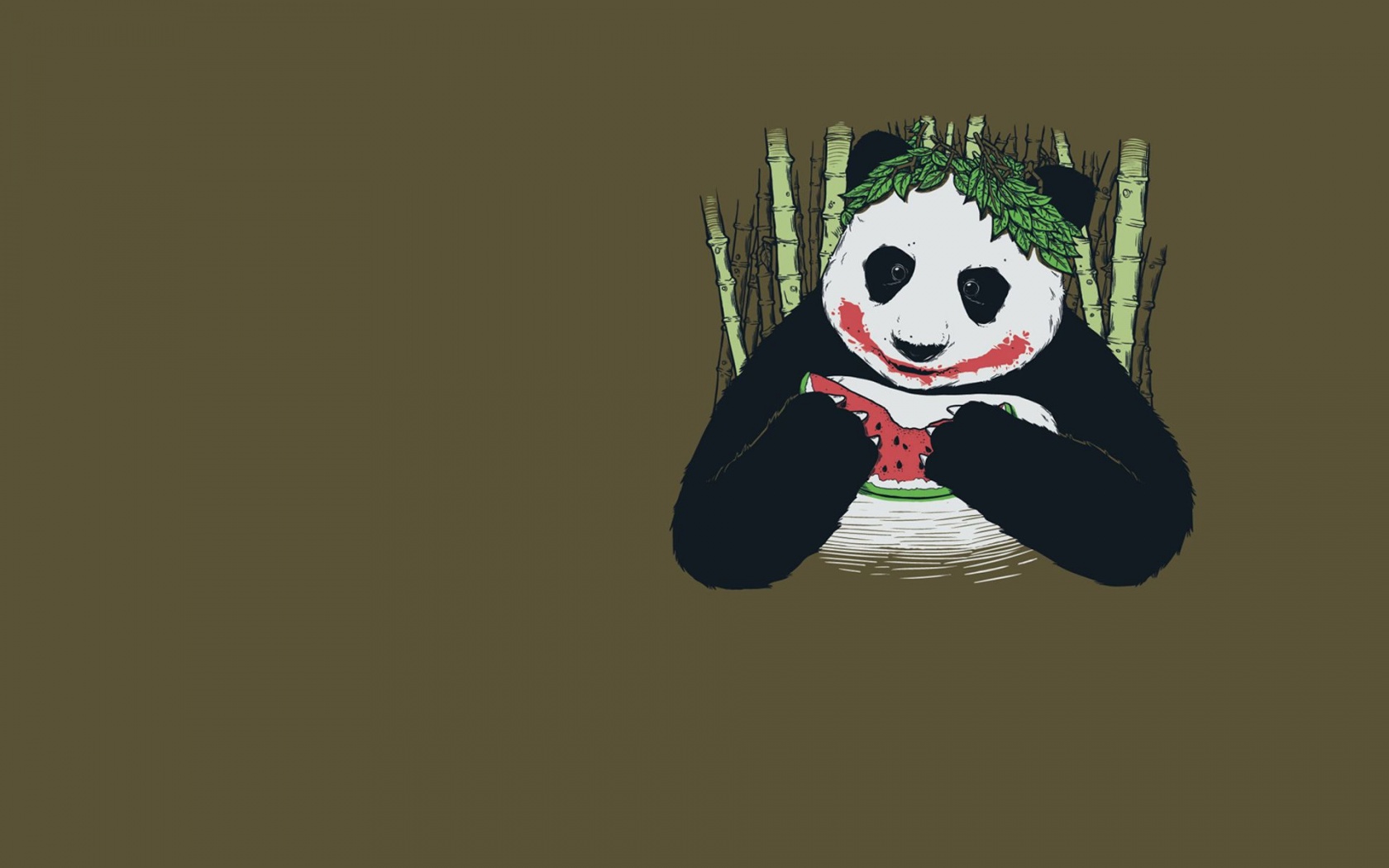 The Joker Funny Panda Bears Fun Art