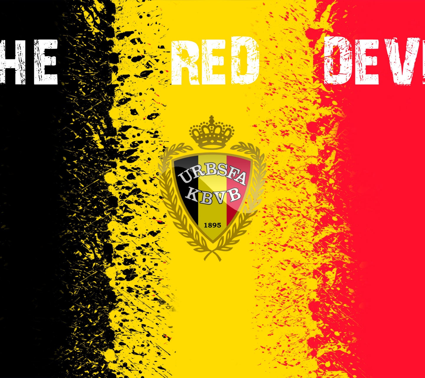 The Red Devils Belgium Football Crest Logo